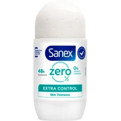 Sanex Zero% Extra Control 48H Deodorant Roller New