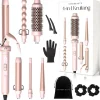 Sansbeauté ® 6 in 1 Krultang met Klem - 13mm tot 38mm - Thermal Brush New