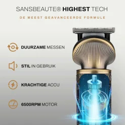 Sansbeauté 6-in-1 Baardtrimmer Met Opbergstandaard - Bodygroomer - Haartrimmer Sale