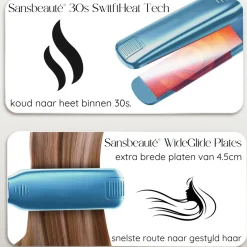Sansbeauté Professionele Stijltang - Hair Straightener - Stijltangen - 80℃ t/m 230℃ Best