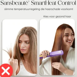 Sansbeauté Professionele Stijltang - Hair Straightener - Stijltangen - 80℃ t/m 230℃ Hot