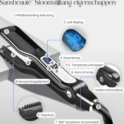 Sansbeauté Professionele Stoomstijltang 4.1 Online