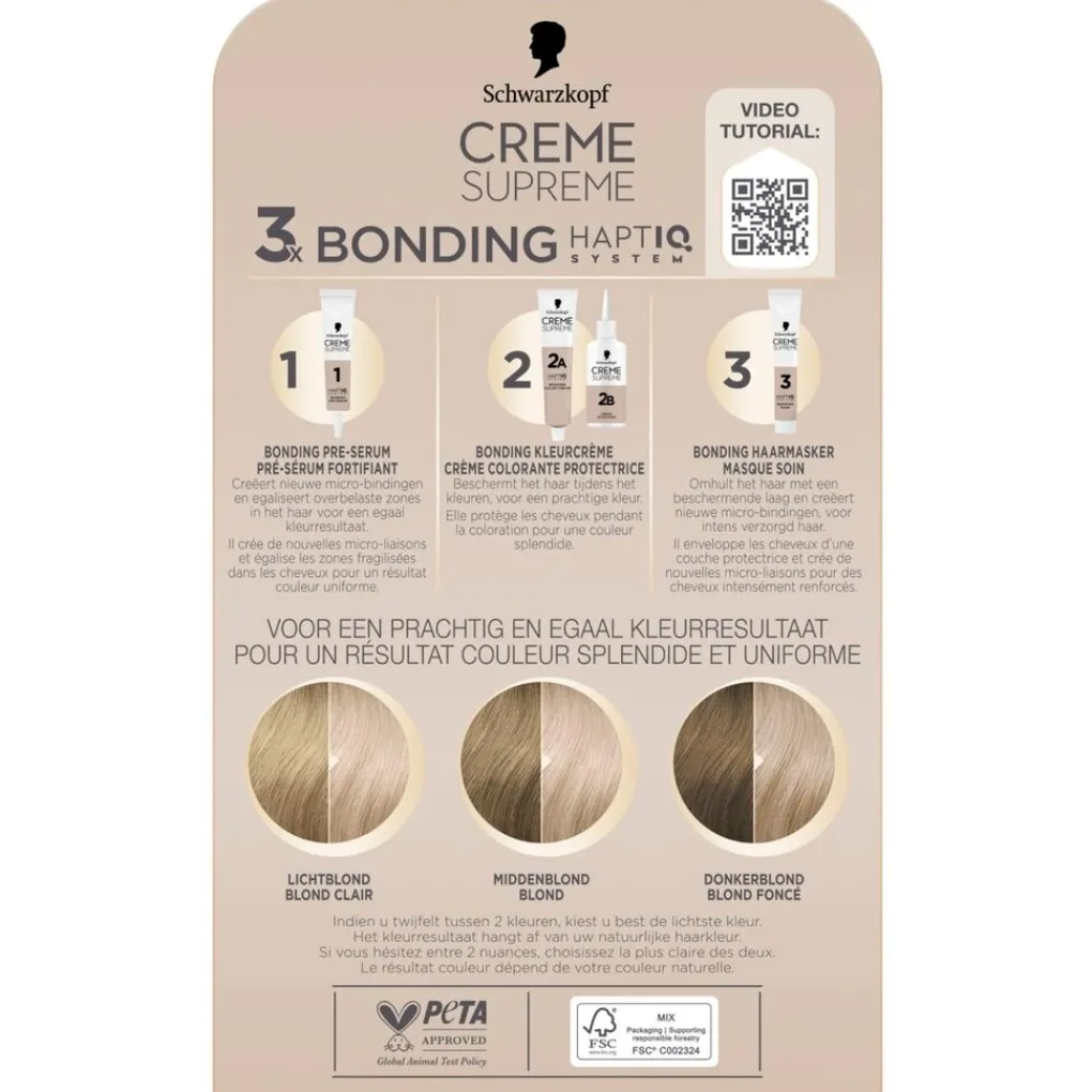 Schwarzkopf creme supreme 10-19 Ultra Licht Parelblond Verzorgende Crèmekleuring Outlet