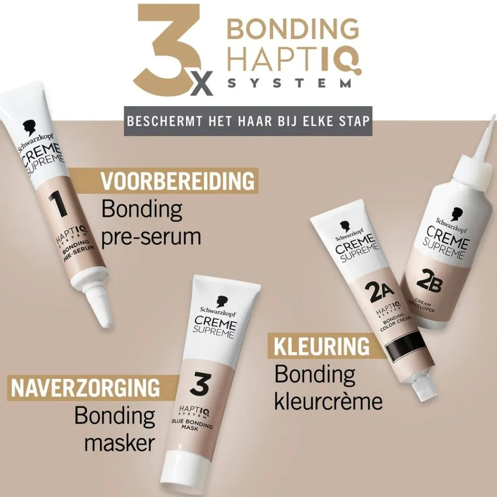 Schwarzkopf creme supreme 7-16 Cool Donker Asblond Verzorgende Crèmekleuring Clearance