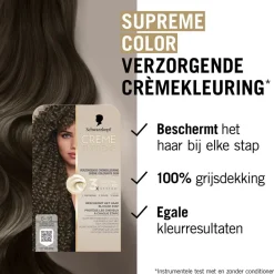 Schwarzkopf creme supreme 6-16 Cool Licht Asbruin Verzorgende Crèmekleuring Sale