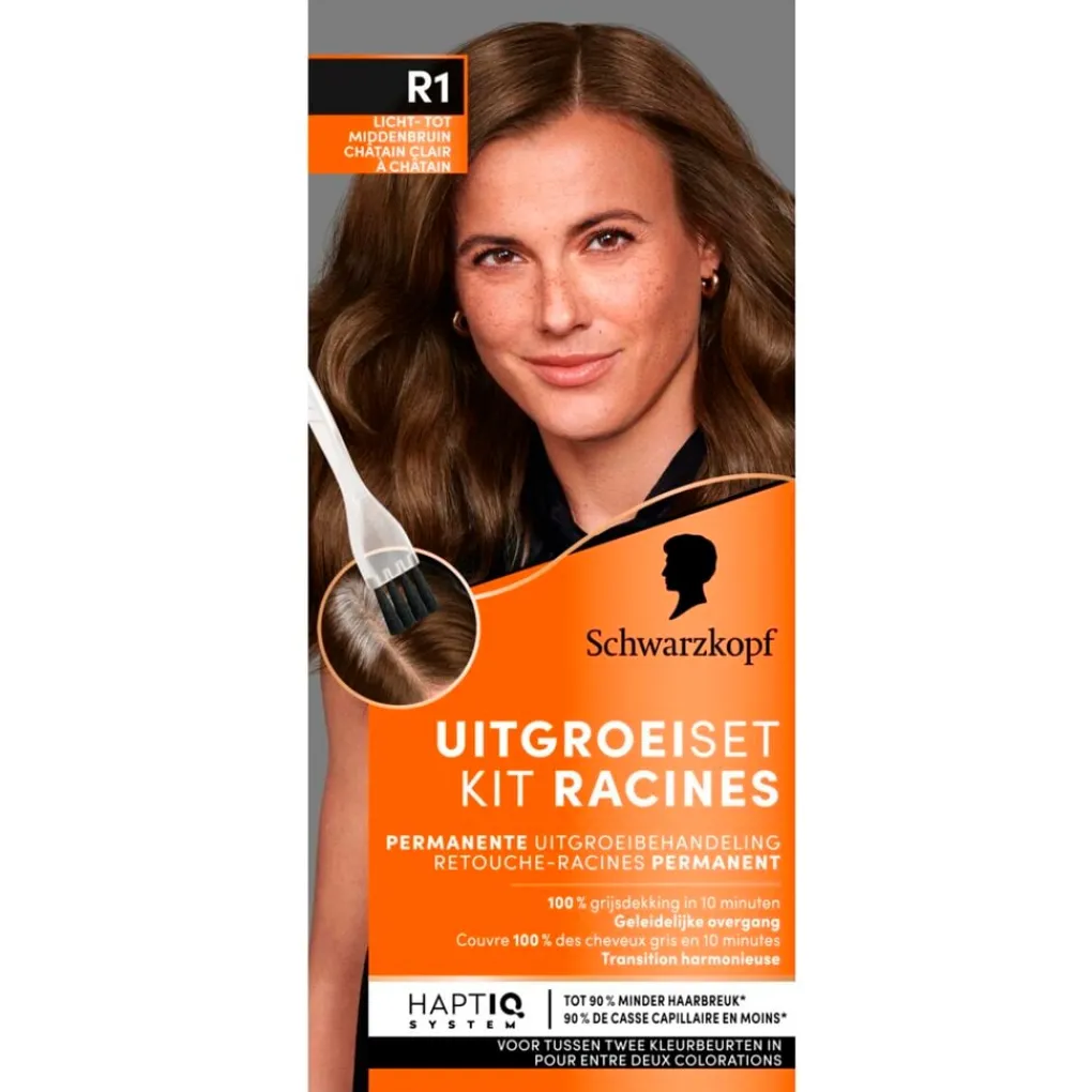 Schwarzkopf Color Schwarzkopf R1 Licht- Tot Middenbruin Haarverf Uitgroeiset Outlet