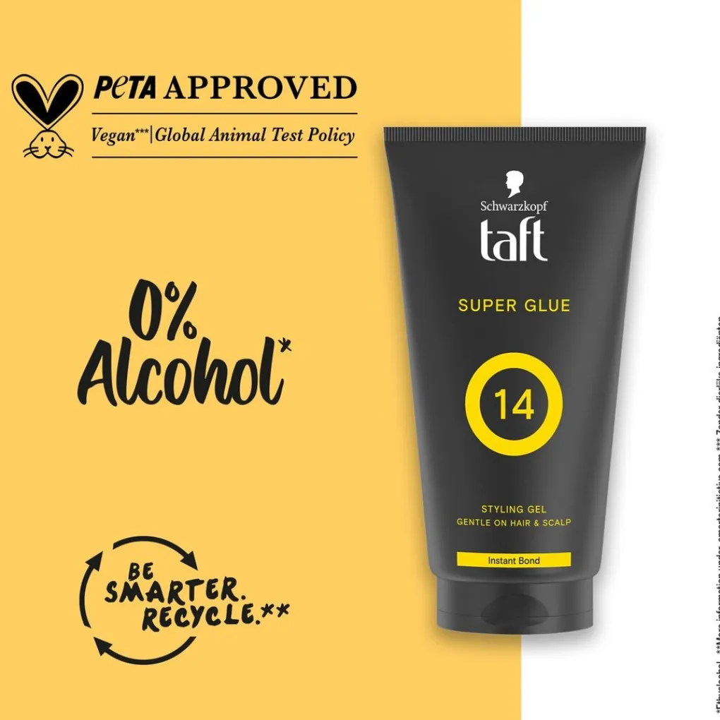 Taft Schwarzkopf Super Glue Level 14 Haargel Tube New
