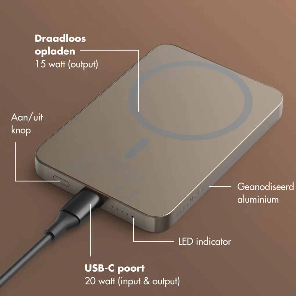Selencia Magsafe Powerbank 5000 mAh Discount