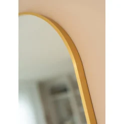 SensaHome Oval Wandspiegel met Metalen Rand Minimalistisch Design Best