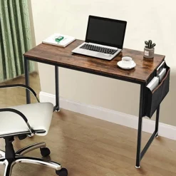 SensaHome Retro Schrijftafel Bureau Computertafel met Metalen Frame Sale