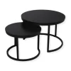 SensaHome Salontafel Set Antieke Ronde Houten Tafelset Clearance