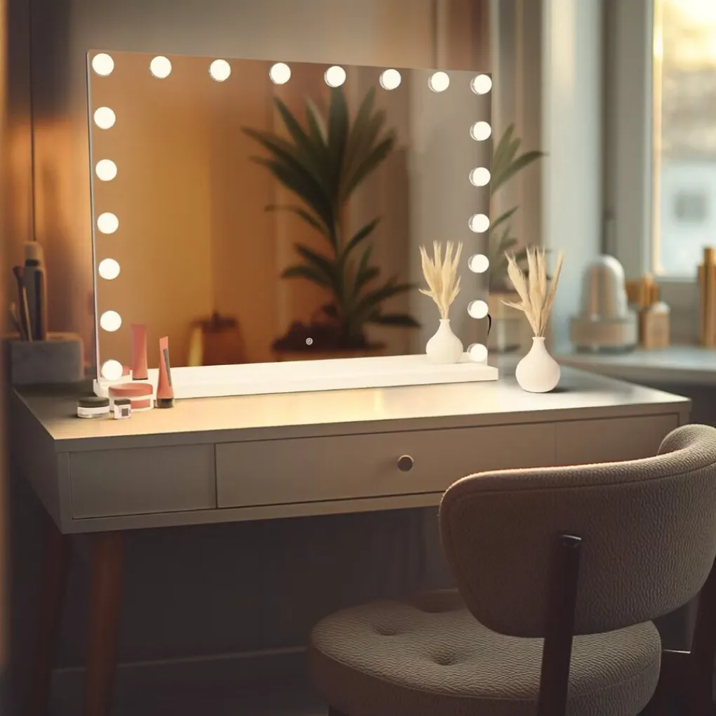 SensaHome Vanity Mirror Pro Hollywood Make-up Spiegel met 15 Dimbare LED Lampen Online