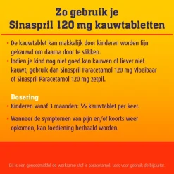 Sinaspril Paracetamol 120mg Kauwtabletten Best