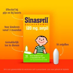 Sinaspril Paracetamol 120mg Zetpillen Online