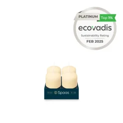 Spaas Geurloze Stompkaars Ivoor 50/80mm 18u 4 x 4 Stuks Hot