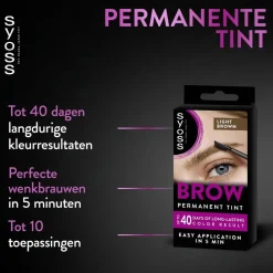 Syoss Brow Tint Lichtbruin Permanente Wenkbrauwverf Discount