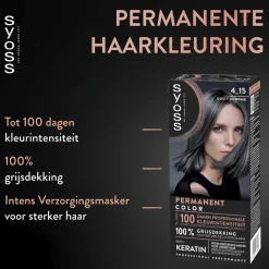 Syoss Metallic Shine 4-15 Dusty Chrome Haarkleuring Clearance