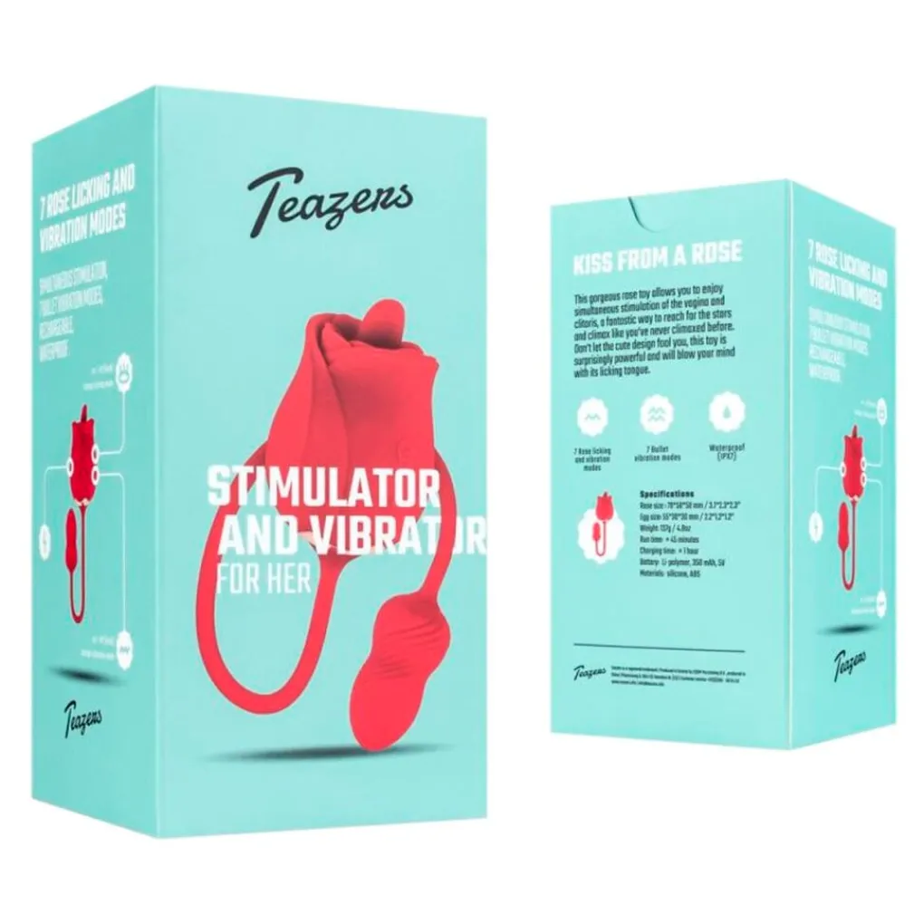 Teazers For Her Stimulator and Vibrator New