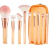 Technique PRO Translucent Perfection make-up kwastenset - 9 make-up kwasten met zakje (ORANJE) Outlet