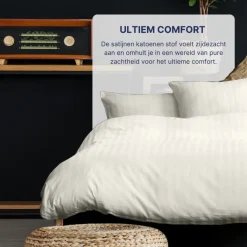 Ten Cate 100% Katoensatijnen Lits-Jumeaux Dekbedovertrek Outlet