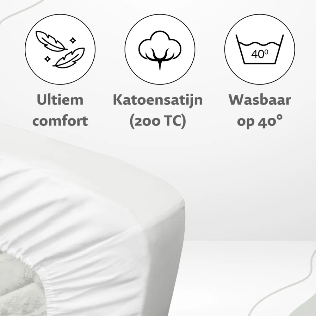 Ten Cate 100% Katoensatijnen Hoeslaken Discount