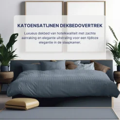 Ten Cate 100% Katoensatijnen Eenpersoons Dekbedovertrek Clearance