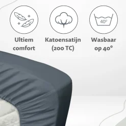 Ten Cate 100% Katoensatijnen Hoeslaken Clearance