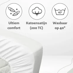 Ten Cate 100% Katoensatijnen Hoeslaken New