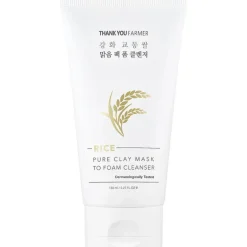 THANK YOU FARMER Rice Pure Clay Mask to Foam Cleanser Sale