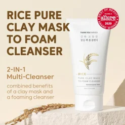 THANK YOU FARMER Rice Pure Clay Mask to Foam Cleanser Sale