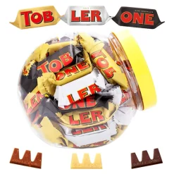 Toblerone Tiny chocolademix: melkchocolade, pure chocolade en witte chocolade Best