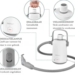 Trendmix handstoomreiniger met 10 accessoires Outlet