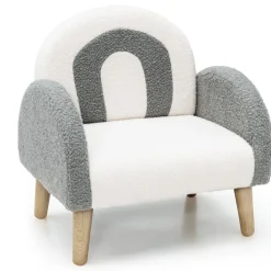 Trendmix Kinder Fauteuil Teddy Stof Regenboog Lounge Stoel Hot
