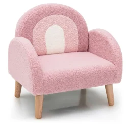 Trendmix Kinder Fauteuil Teddy Stof Regenboog Lounge Stoel Outlet