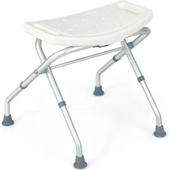 Trendmix lichtgewicht opklapbare douchekruk verstelbaar in 3 hoogtes met handgrepen Outlet