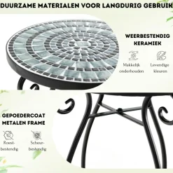 Trendmix Mozaïek Bijzettafel Keramiek voor Binnen en Buiten Outlet