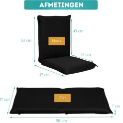 Trendmix Vloerstoel Meditatiestoel Met 6-Traps Verstelbare Rugleuning New