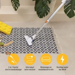 Tristar SZ2308 2in1 Steelstofzuiger en kruimeldief met draad Inclusief twee opzetstukken Best