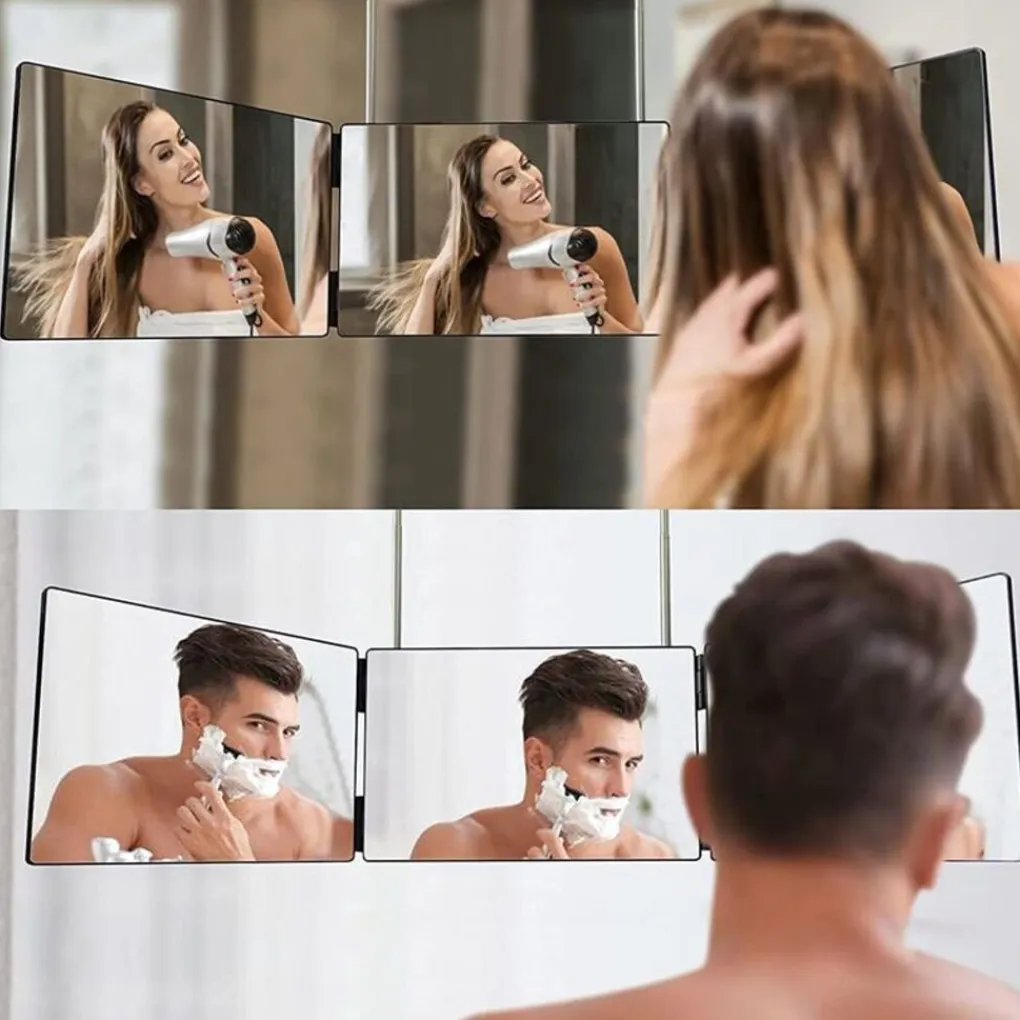 UNIQ 360 Make-up Spiegel met 3 Delen – Vouwen & Ophangen New
