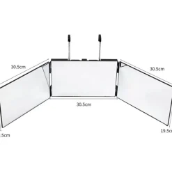 UNIQ 360 Make-up Spiegel met 3 Delen – Vouwen & Ophangen New