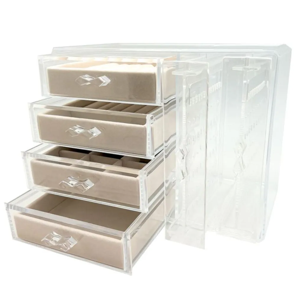 UNIQ Acryl Organizer voor Sieraden met 4 Laden, SF1142 Online