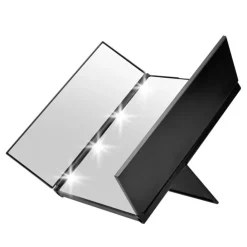 UNIQ Drievoudige Make-upmake-upspiegel met Led-verlichting