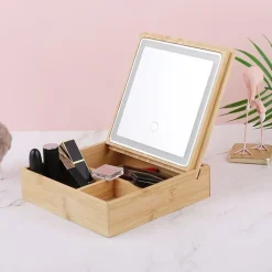 UNIQ 2-in-1 Led Make-upspiegel Sieradendoos en Make-up Organizer