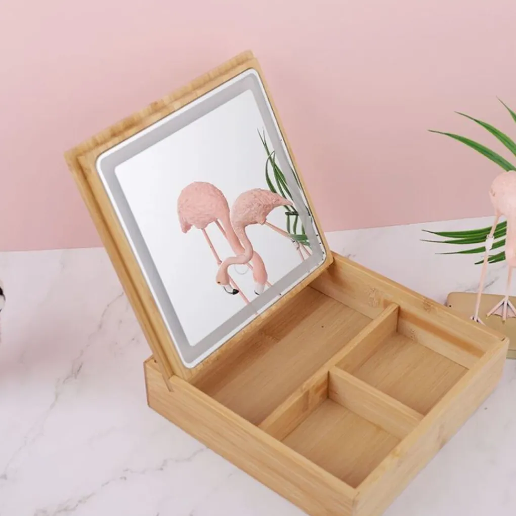 UNIQ 2-in-1 Led Make-upspiegel Sieradendoos en Make-up Organizer