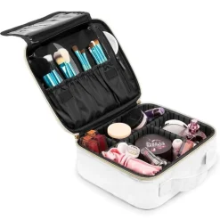 UNIQ makeup rejsetaske - Toilettaske / Kosmetiktaske til alt dit makeup - White Discount