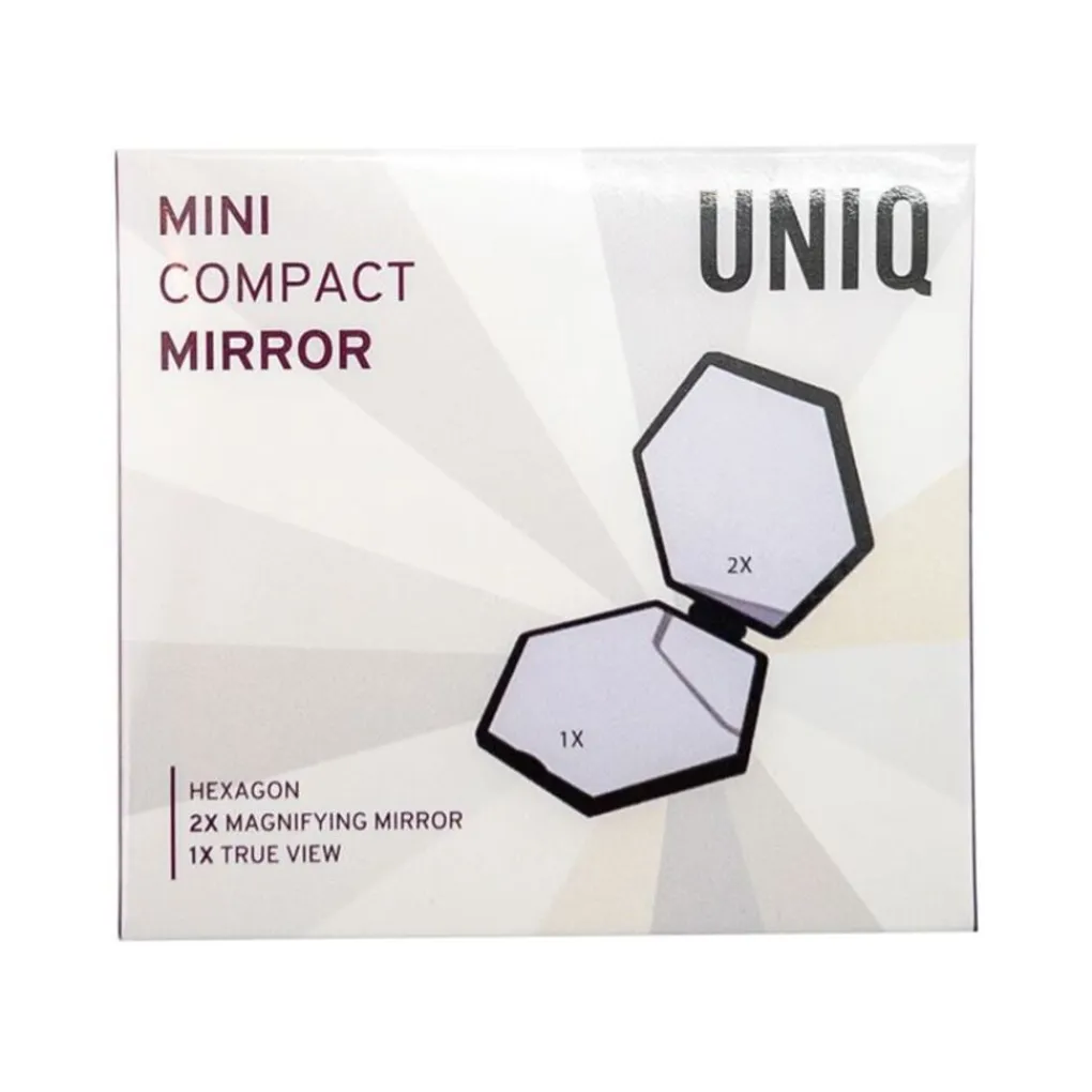 UNIQ Mini Compacte Zeshoekige Spiegel Discount
