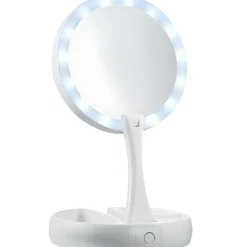 UNIQ Opvouwbare Led Make-up Make-upspiegel en 10x Vergroting Sale