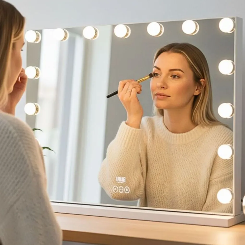 UNIQ XL Luxe Hollywood make-up spiegel met licht New