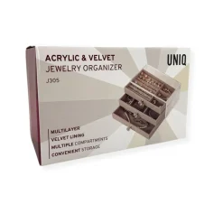UNIQ Acryl Sieraden Organizer – 3 Laden, Transparant - J305 Hot