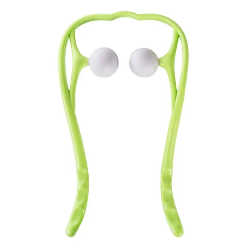 UNIQ Nek‑ & Schoudermassager – Handmatige Triggerpoint Roller, Verstelbaar, Groen Clearance
